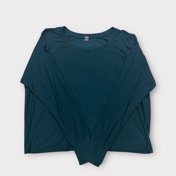 Beyond Yoga Featherweight Daydreamer Pullover - Blue Gem Heather SMALL - Picture 5 of 6